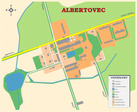 Albertovec mapa
